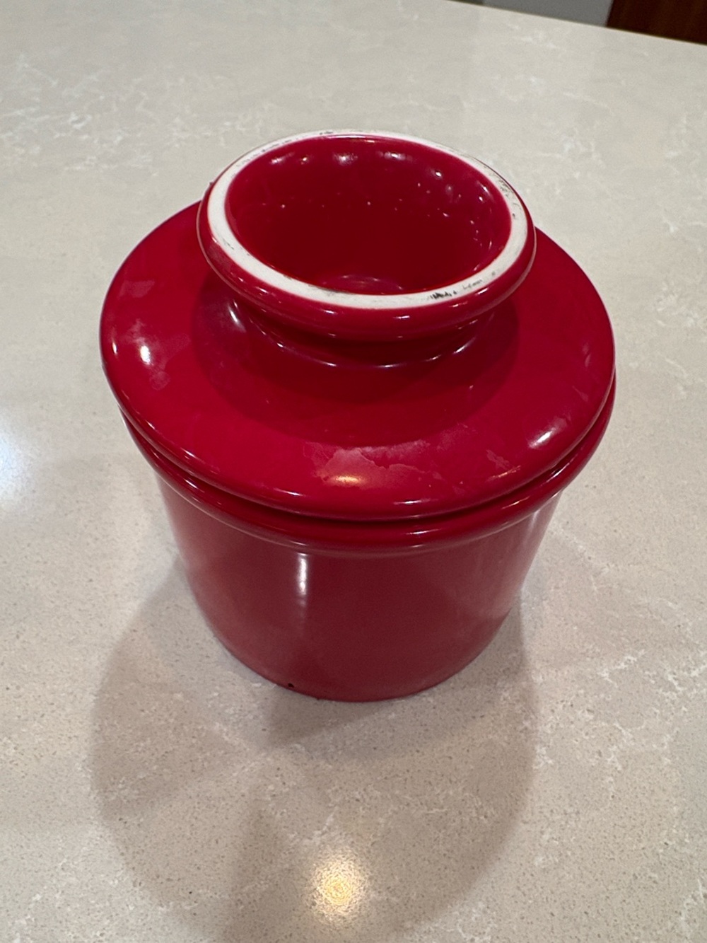 Red Ceramic Butterbell